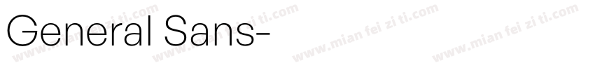 General Sans字体转换